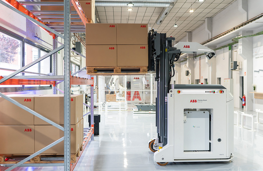 ABB adds a vision-guided autonomous forklift to its robot line